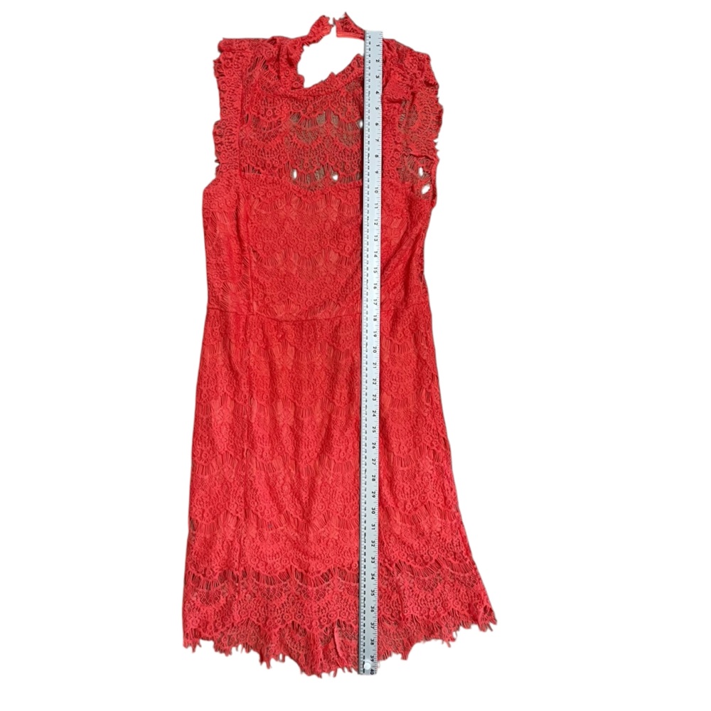Free People Coral Lace Dress - Picture 7 of 7